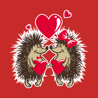 Hedgehogs in Love T-Shirt