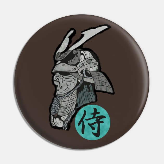 samurai Pin by Swadeillustrations