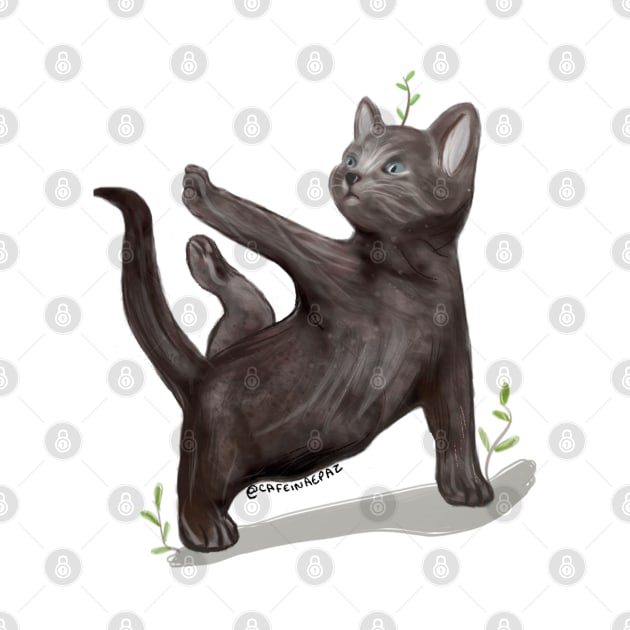 Yoga Cat by caffeineandpeace