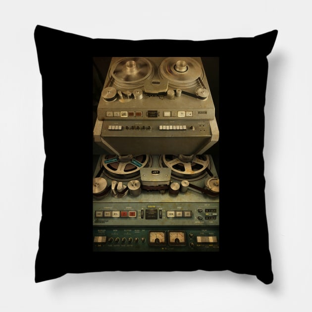 Vintage Sound System Mixed Setup Audio HiFi Pillow by susugantung99