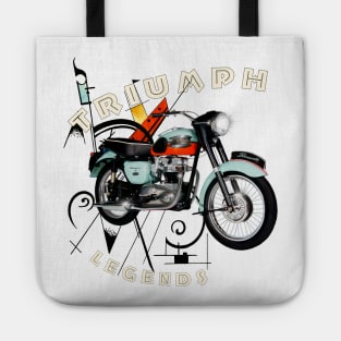 Legendary Triumph T120 Bonnie Motorcycle Tote