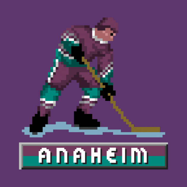 Retro Anaheim Hockey by clarkehall