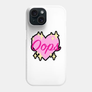 Oops Heart Phone Case