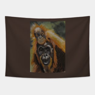 Piggy Back Mum...Orangutans...:o) Tapestry