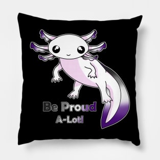 Asexual Pride Axolotl Pillow