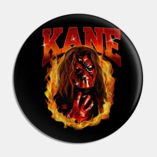 Kane Flames Portrait Pin