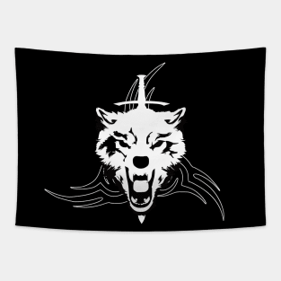 Savage viking wolf Tapestry