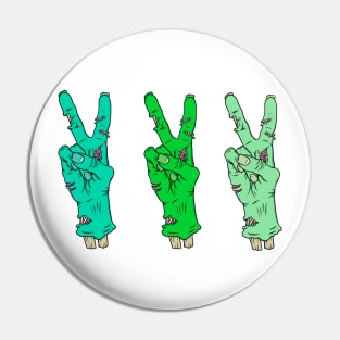 Zombie Peace sign Pin