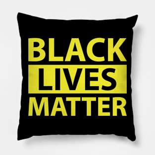 BLACK LIVES MATTER YELLOW SHIRT Pillow