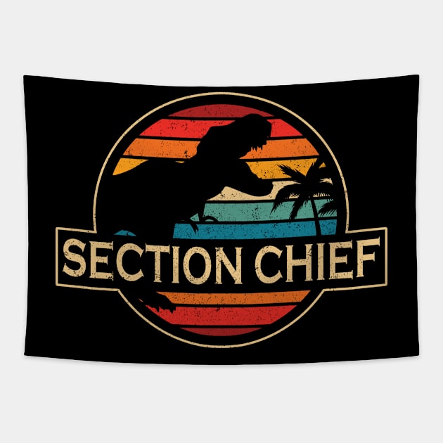 Section Chief Dinosaur Tapestry by SusanFields