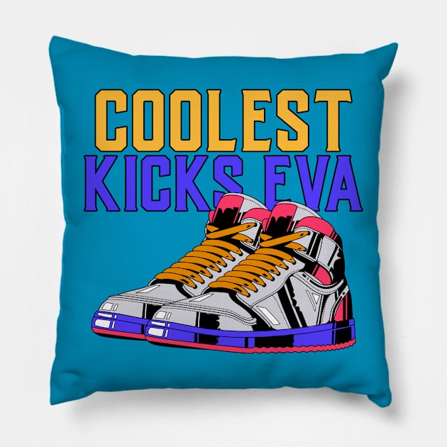 Sneaker Head Sneakerhead Kicks Sneakers Addict Pillow by Tip Top Tee's