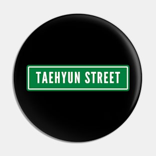 Taehyun Street Sign TXT Pin