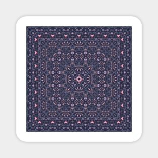 Bright square arabic ornate pattern Magnet