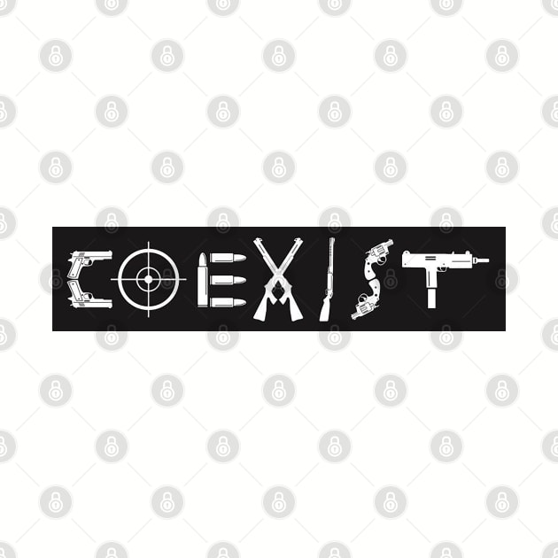 Coexist - GUNS by  The best hard hat stickers 