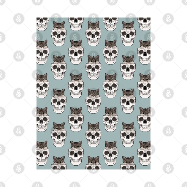 Kitty n skull pattern by tiina menzel