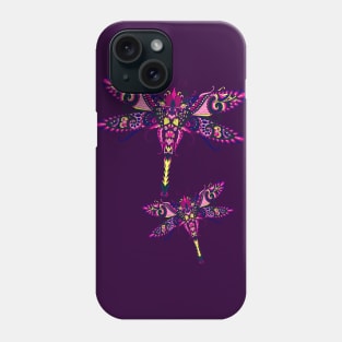 Pretty Purple Dragonflies Phone Case