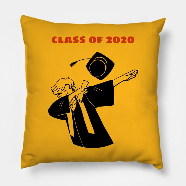 Class of 2020 Graduation Dabbing Boy Pillow by Printorzo
