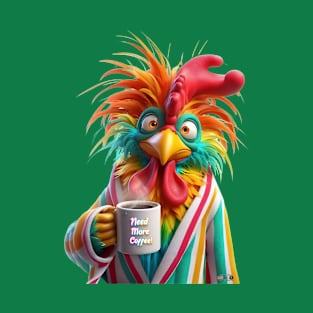 Rooster Coffee by focusln T-Shirt