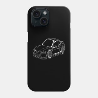 Baby car integra white print Phone Case