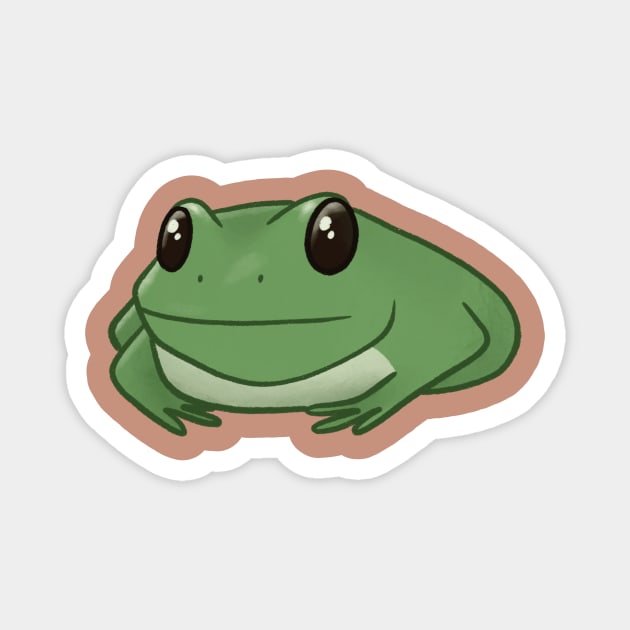 Fat Frog Magnet by Unbrokeann