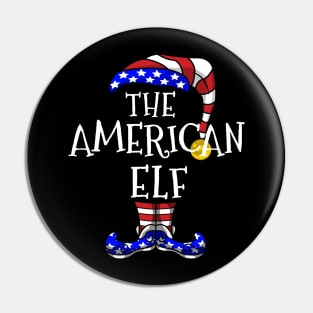 America Elf Family Matching Christmas Holiday Group Gift Pajama Pin