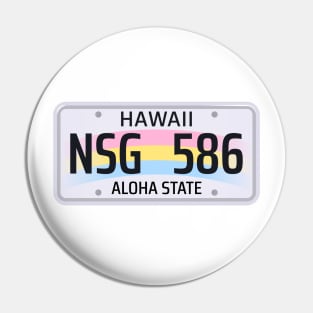 Hawaii License Plate Pin