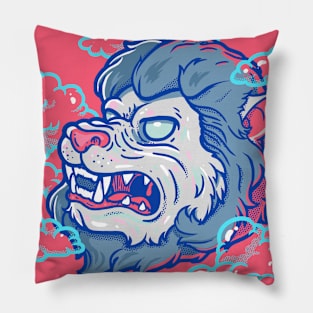 Lion in Clouds Pillow