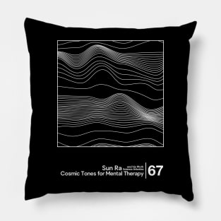 Sun Ra - Cosmic Tones / Minimal Style Graphic Artwork Design Pillow