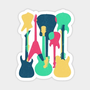 Electric Guitars - Music Art Magnet