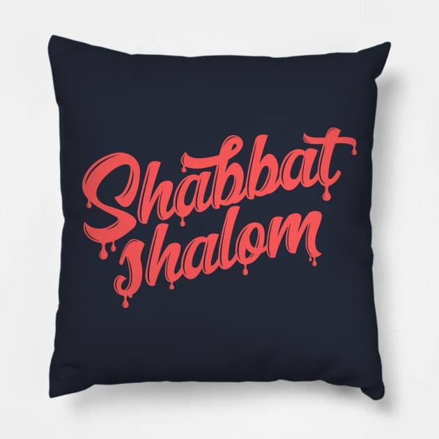 Shabbat Shalom Juicy Pillow by erock