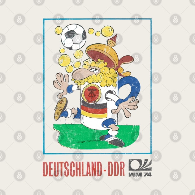 Deutschland DDR  / 70s Vintage-Style Soccer Fan Design by DankFutura