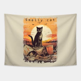 Garbage cat Tapestry