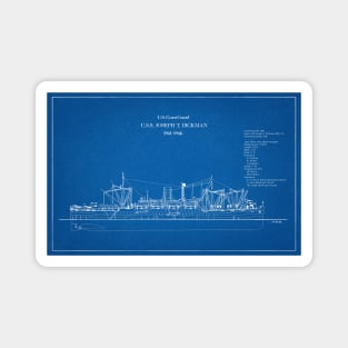 United States Coast Guard U.S.S. Joseph T. Dickman apa-13 - AD Magnet