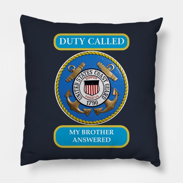 DutyCalledCoastGuard brother Pillow by Cavalrysword