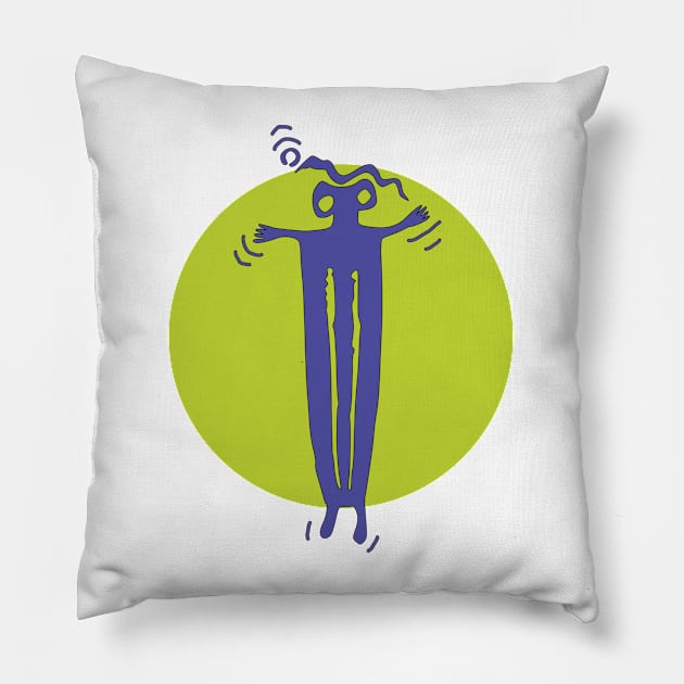 petroglyph purple pet Pillow by Ricogfx