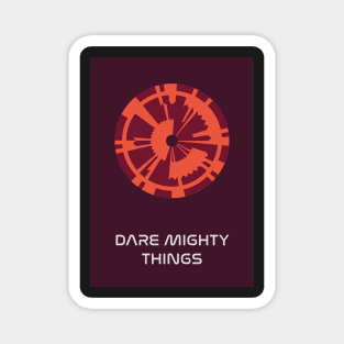 JPL/NASA Perseverance Parachute "Dare Mighty Things" Poster #2 Magnet