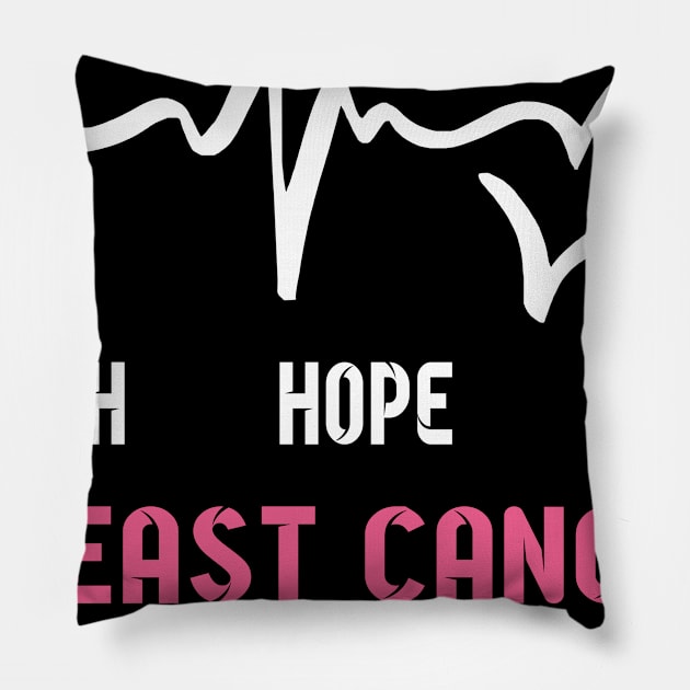 Faith Hope Love breast cancer Awaneress Support breast cancer Gifts Pillow by ThePassion99