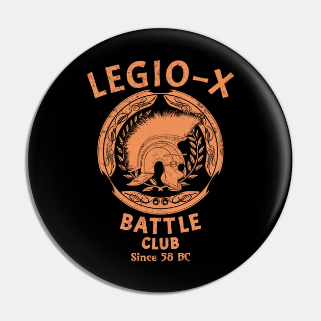 Legio X Batlle Club Roman Centurion Pin by NicGrayTees