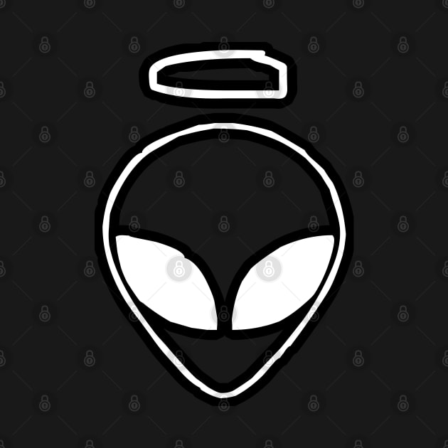 Alien Head Saint Design by Pikmi