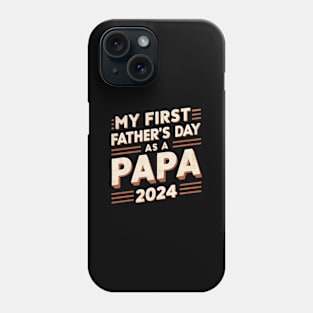 First Time Dad Est 2024 Fathers Day Phone Case