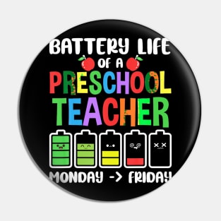 Battery Life Of A Preschool Eacher Pullover Kids Boys Girls Pin