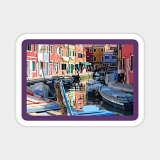 Vivid Colours of Peaceful Burano Magnet