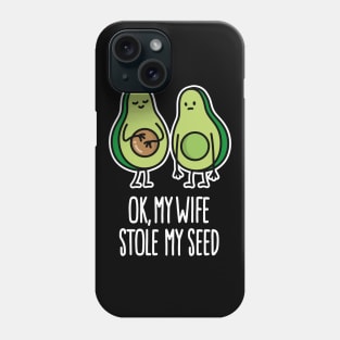 My wife stole my seed pregnancy announcement pregnant couple Phone Case