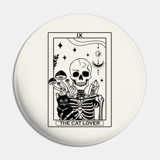 Tarot Card The Cat Lover Pin