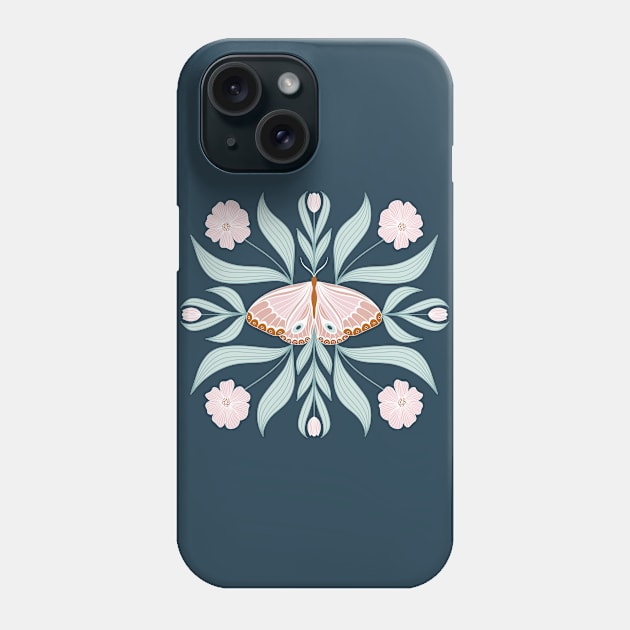 Sweet Butterfly Botanical Phone Case by Michelle Kirsch