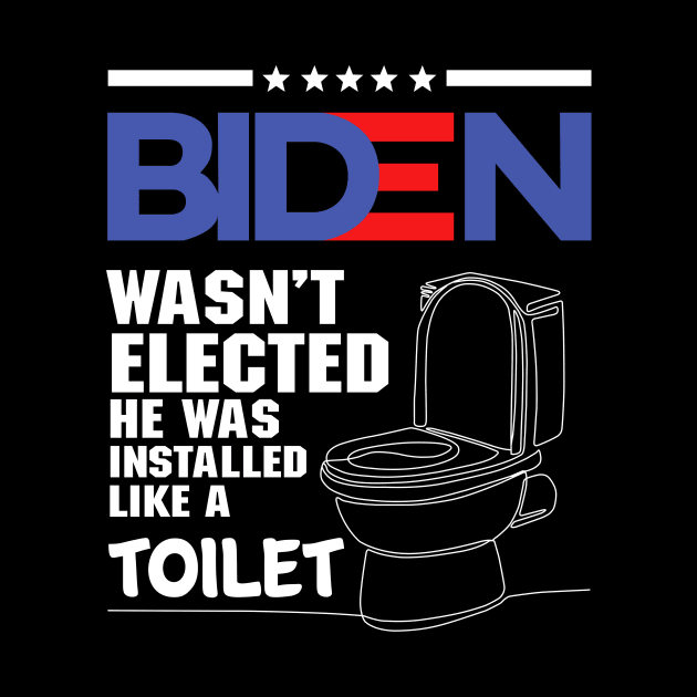 Funny Biden Quotes Toilet by EnarosaLinda XY