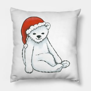 Christmas Polar Bear Cub Pillow