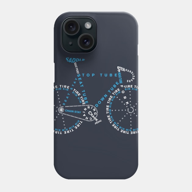 BIKE ANATOMY Phone Case by reigedesign