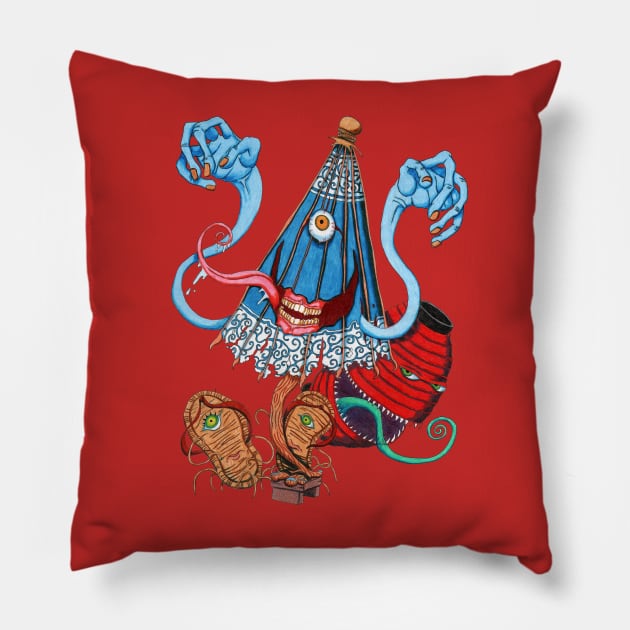 Karakasa Obake Pillow by NocturnalSea