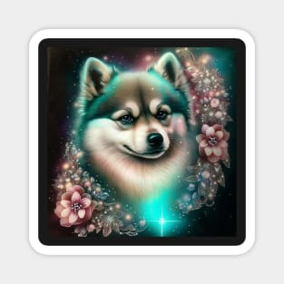 Shiny Pomsky Magnet